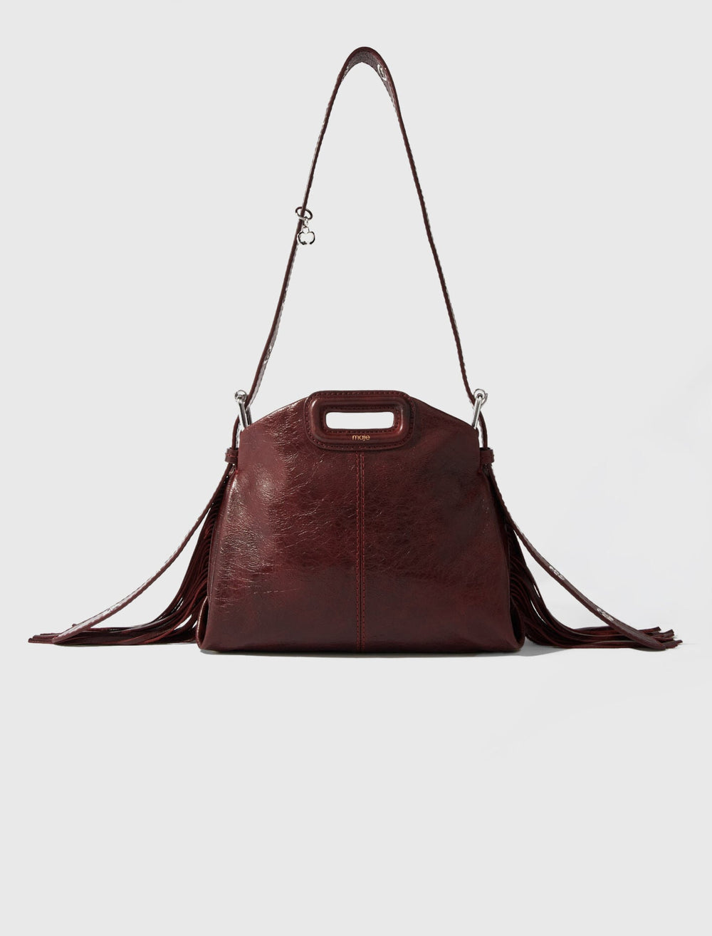 Maje Sale / Miss M mini cracked leather bag