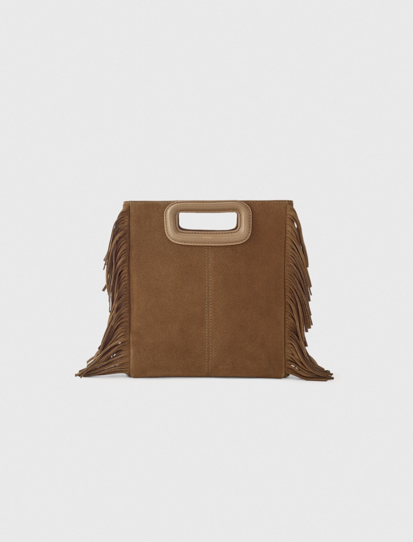 Maje Outlet / Fringed M bag in suede