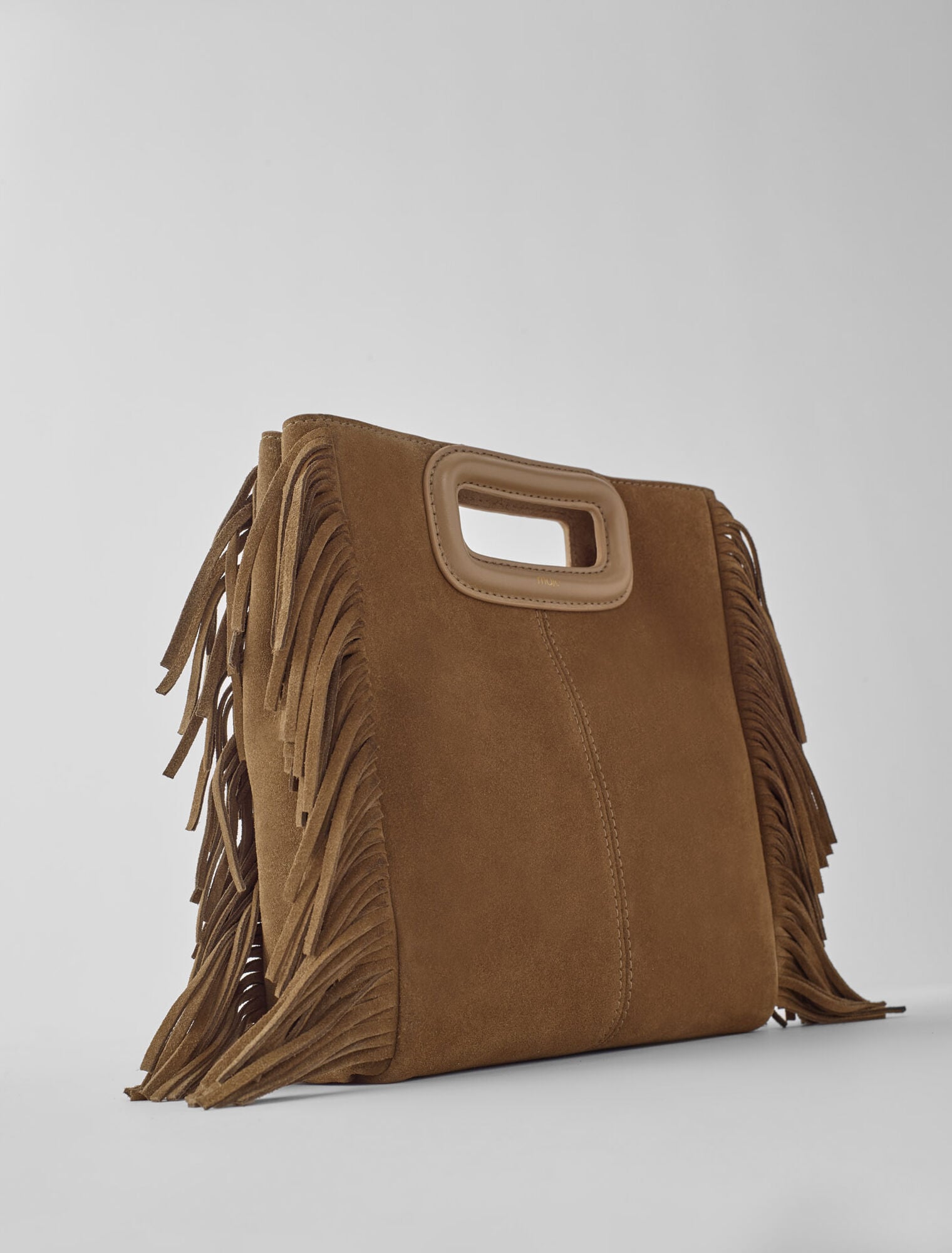 Maje Outlet / Fringed M bag in suede
