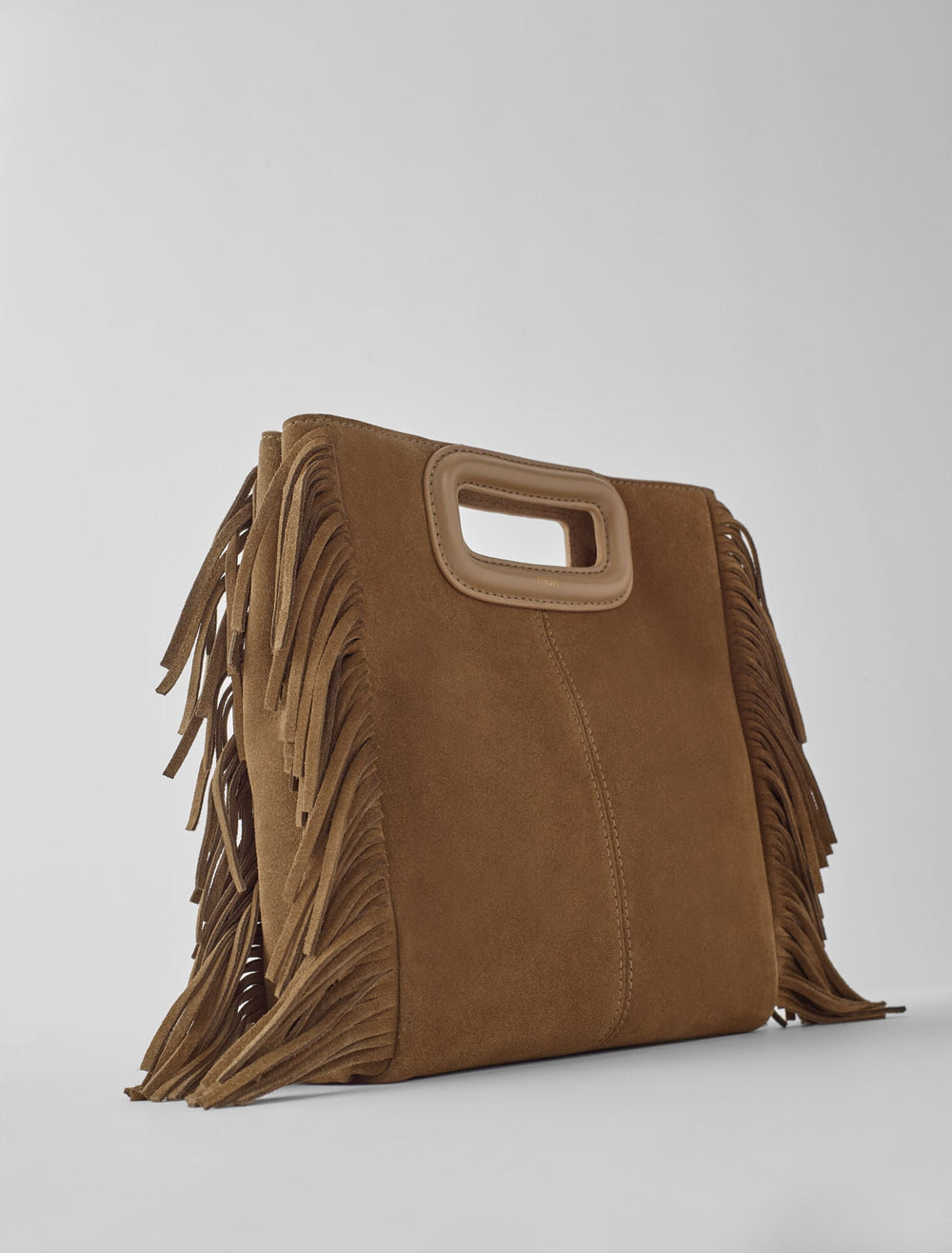 Maje Outlet / Fringed M bag in suede