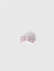 Maje New / Two-tone rhinestone ring