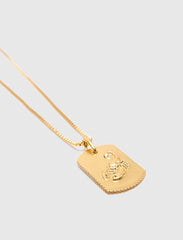 Maje Discount / Zodiac sign plaque necklace