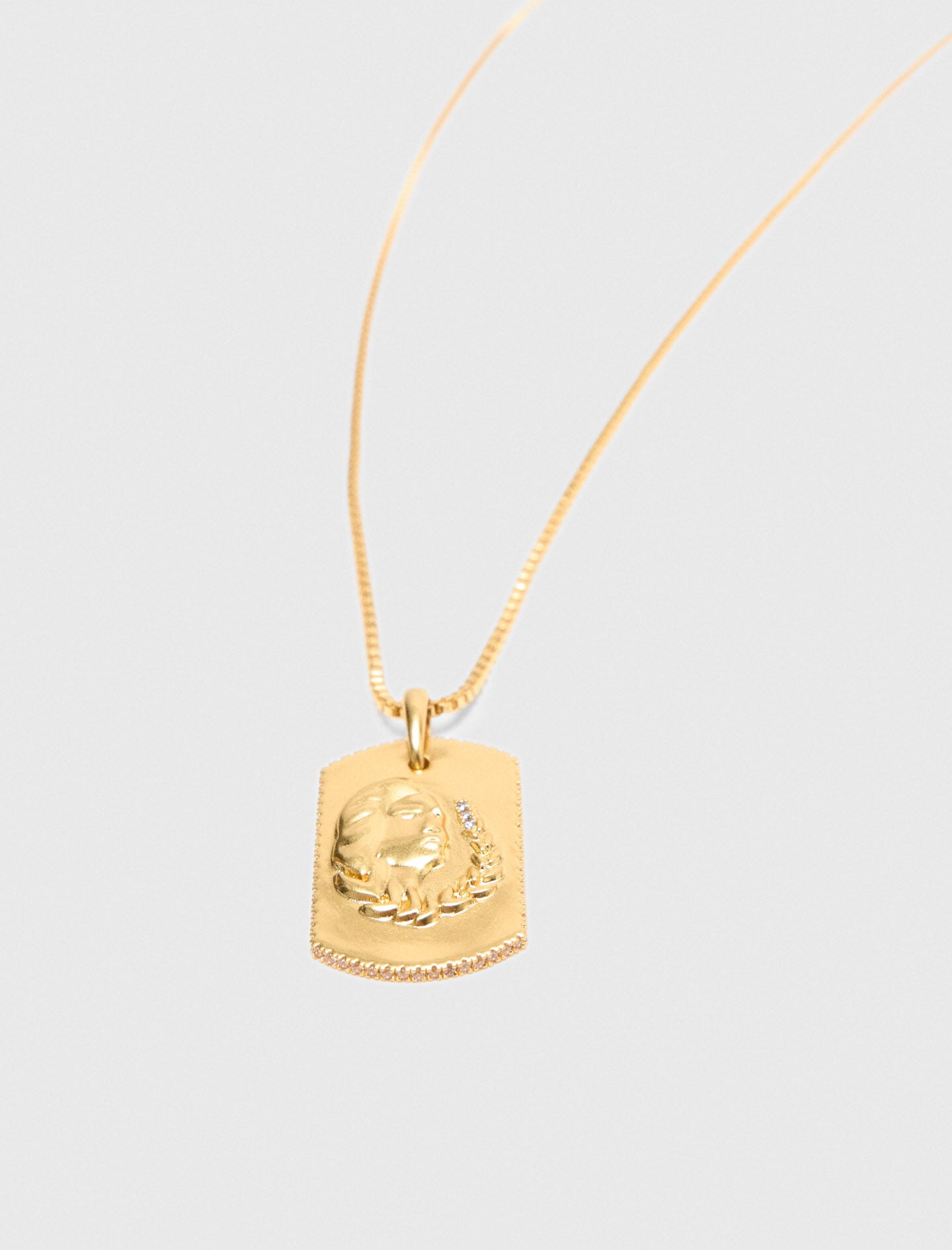 Maje Sale / Zodiac sign plaque necklace