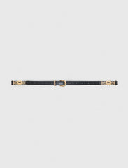 Maje Shop / Slim croc-effect leather belt