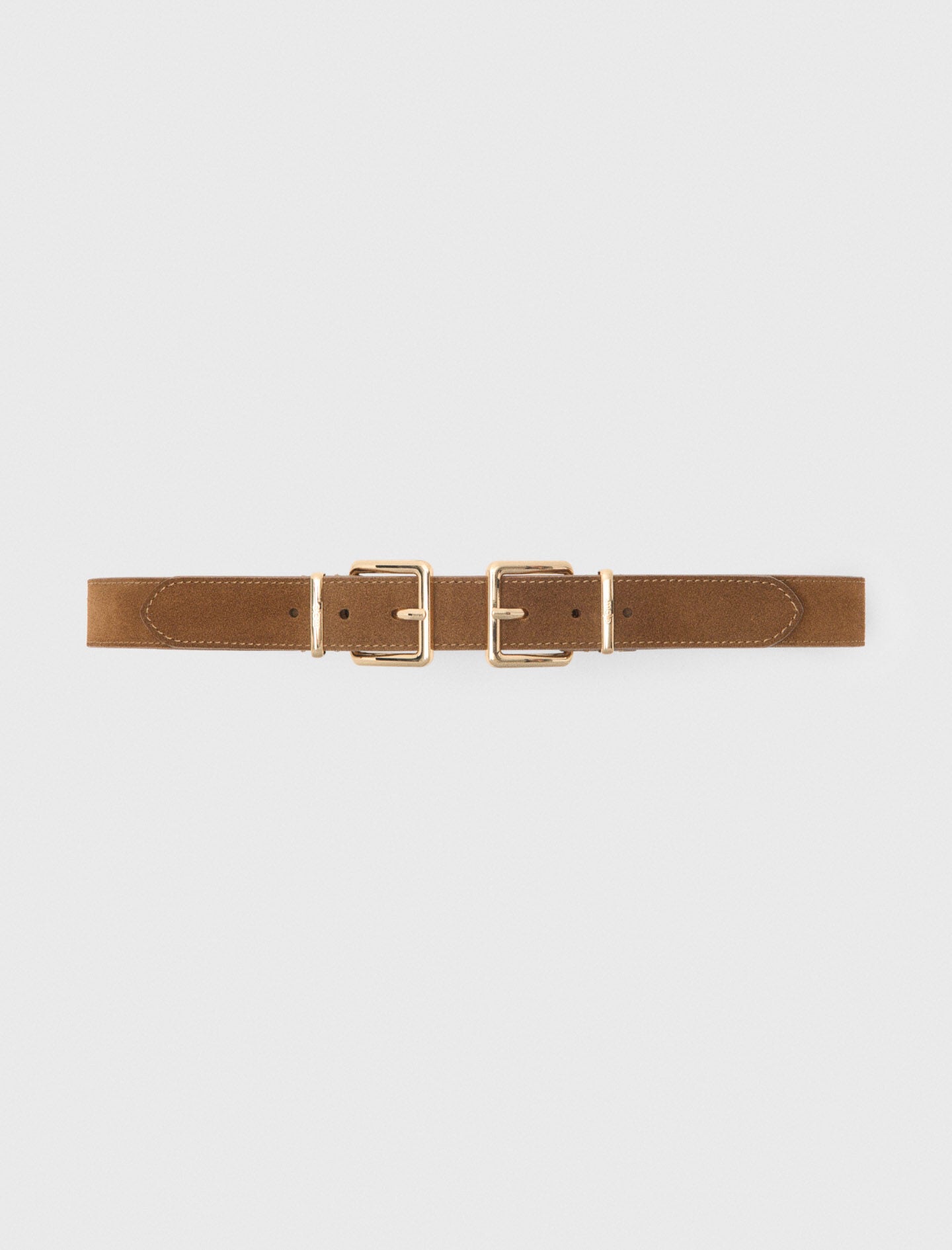Maje Sale / Double buckle suede belt