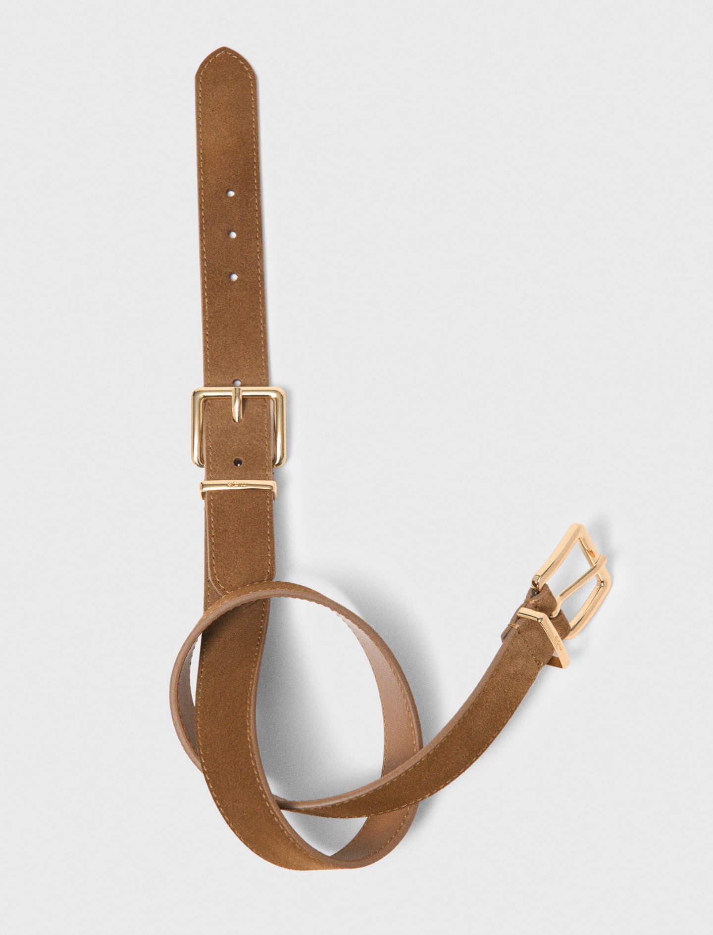 Maje Sale / Double buckle suede belt