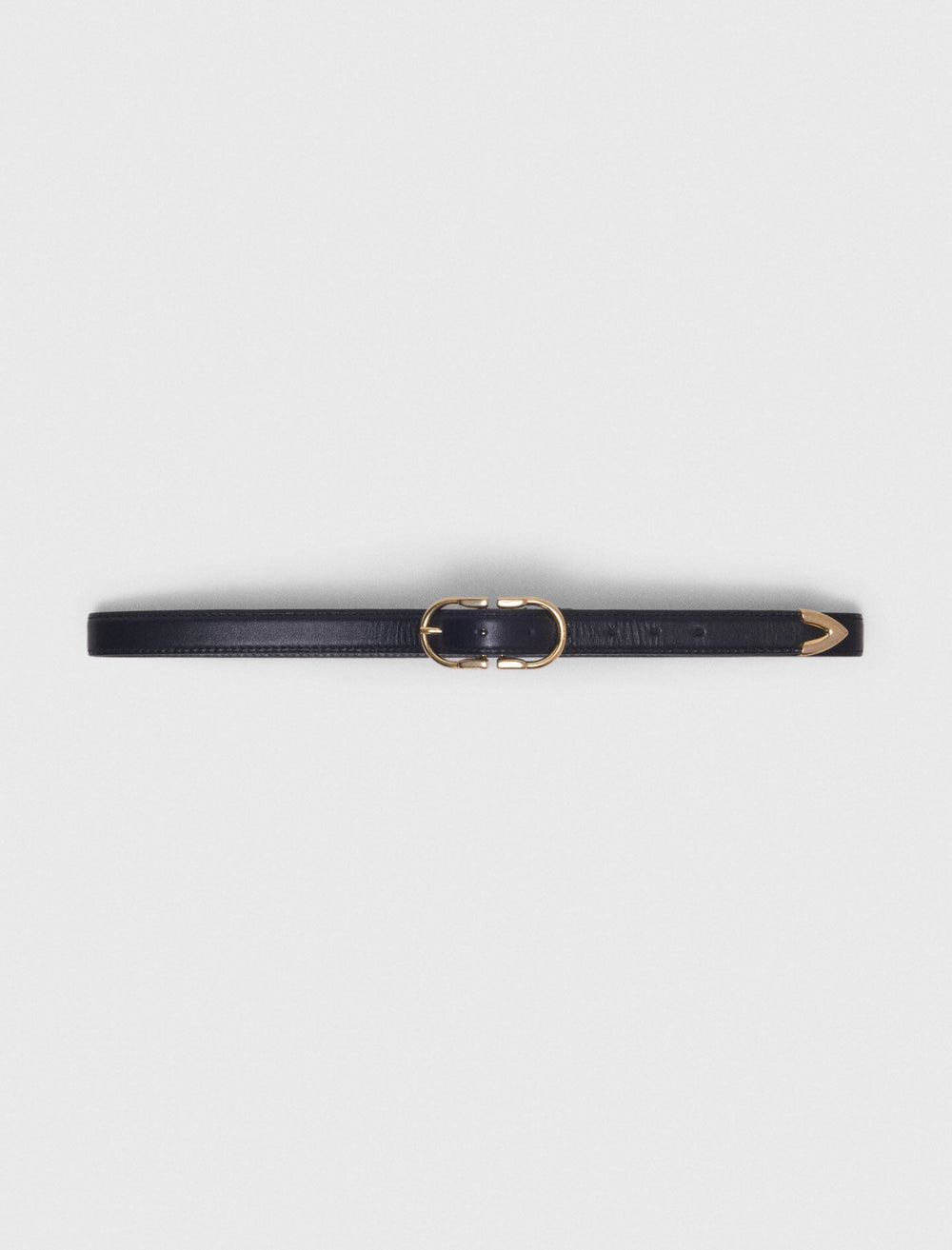 Maje Outlet / Double-buckle leather belt