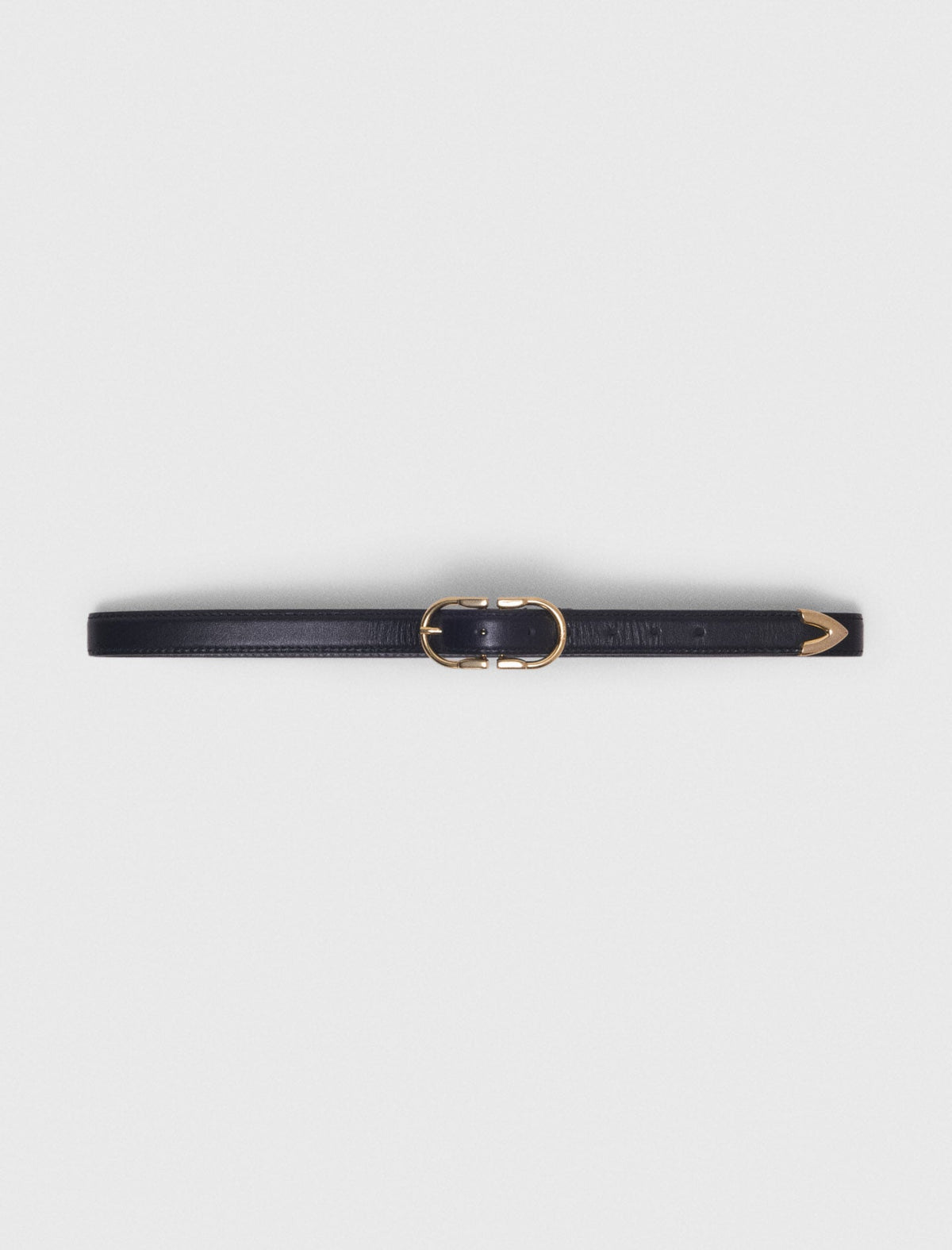 Maje Outlet / Double-buckle leather belt