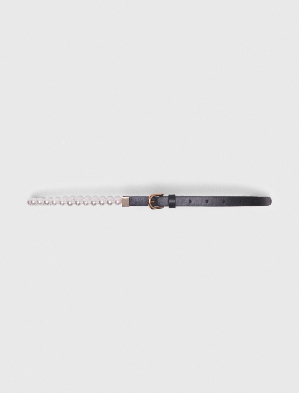 Maje New / Mixed bead and leather belt