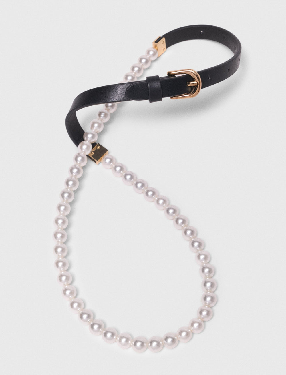 Maje New / Mixed bead and leather belt