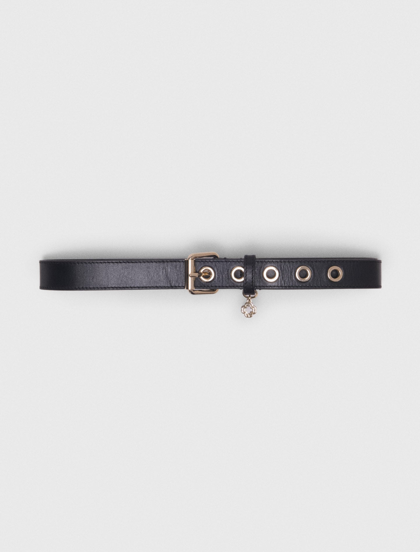 Maje Discount / Leather belt with Miss M buckle