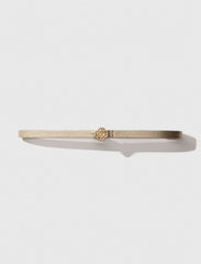 Maje Sale / Slim belt with Clover buckle