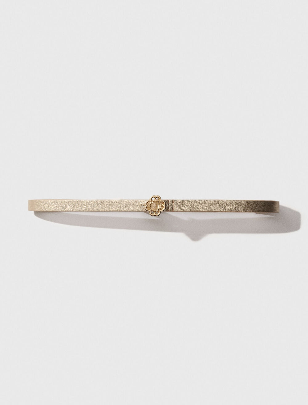 Maje Sale / Slim belt with Clover buckle