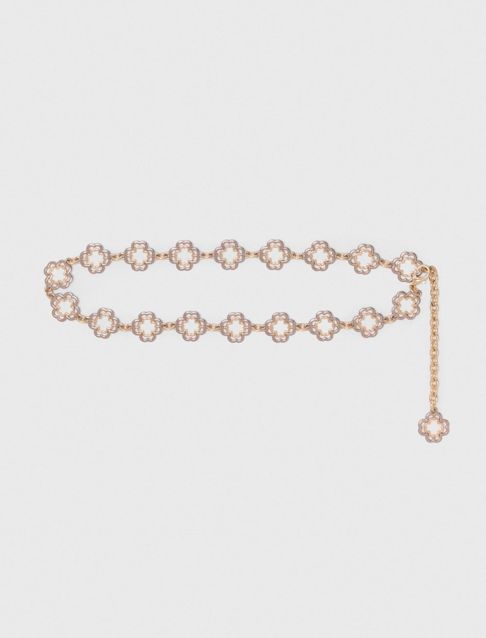 Maje On Sale / Two-tone Clover chain belt