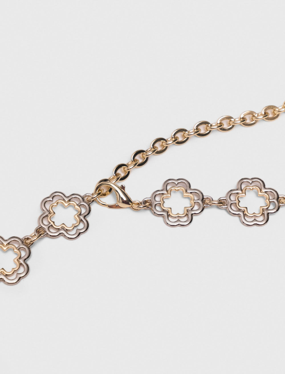 Maje On Sale / Two-tone Clover chain belt