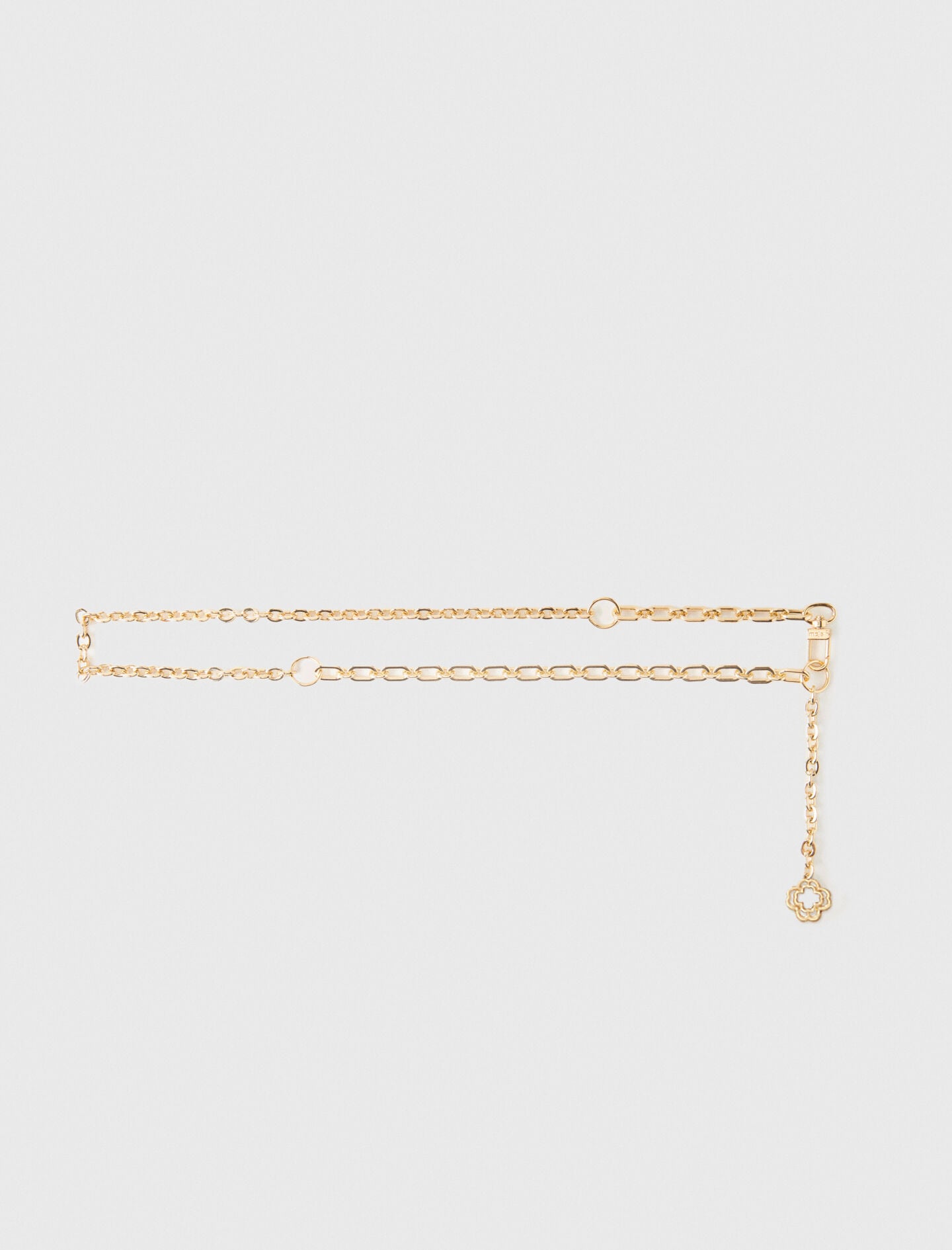 Maje Outlet / Clover logo chain belt