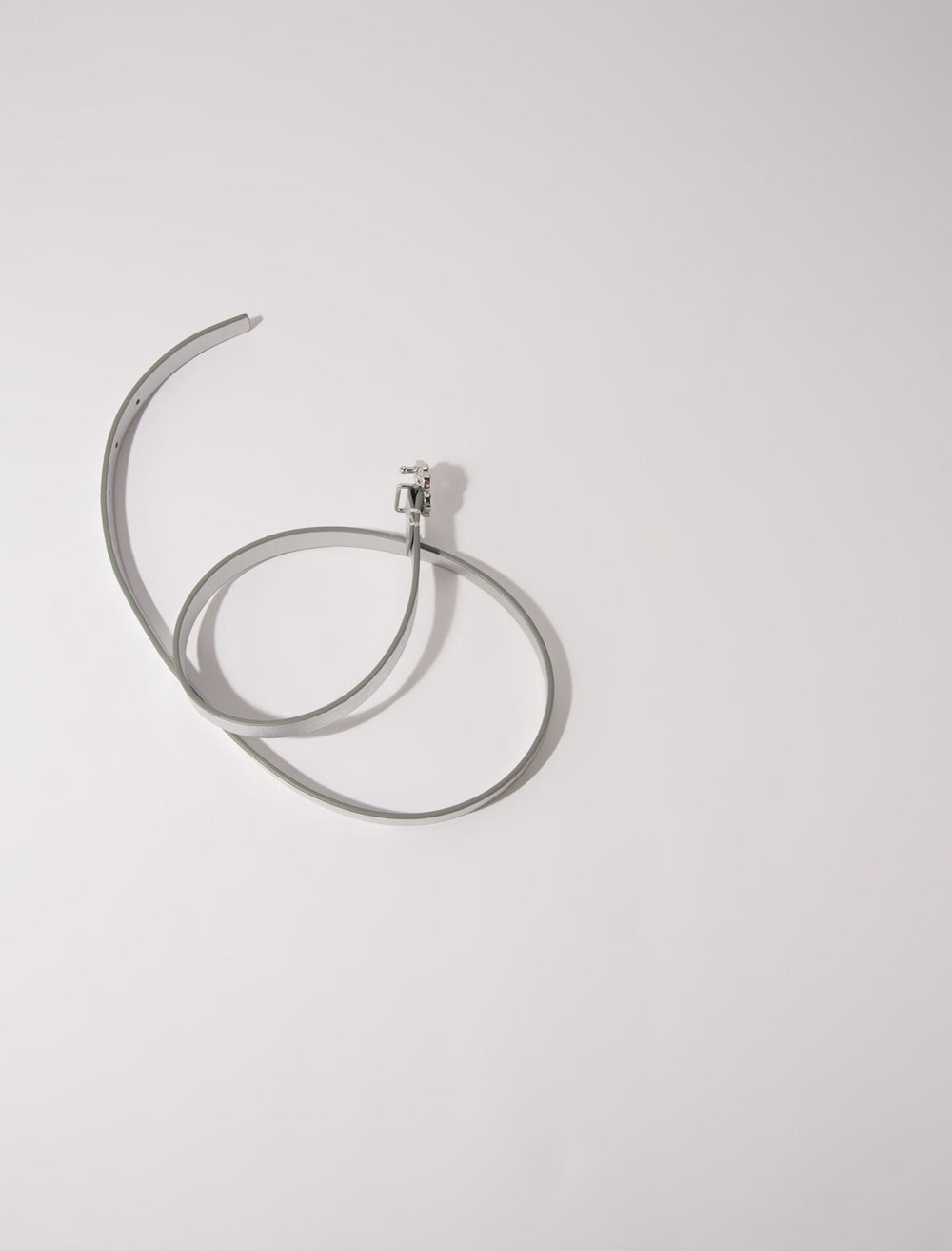 Maje On Sale / Slim belt with Clover buckle