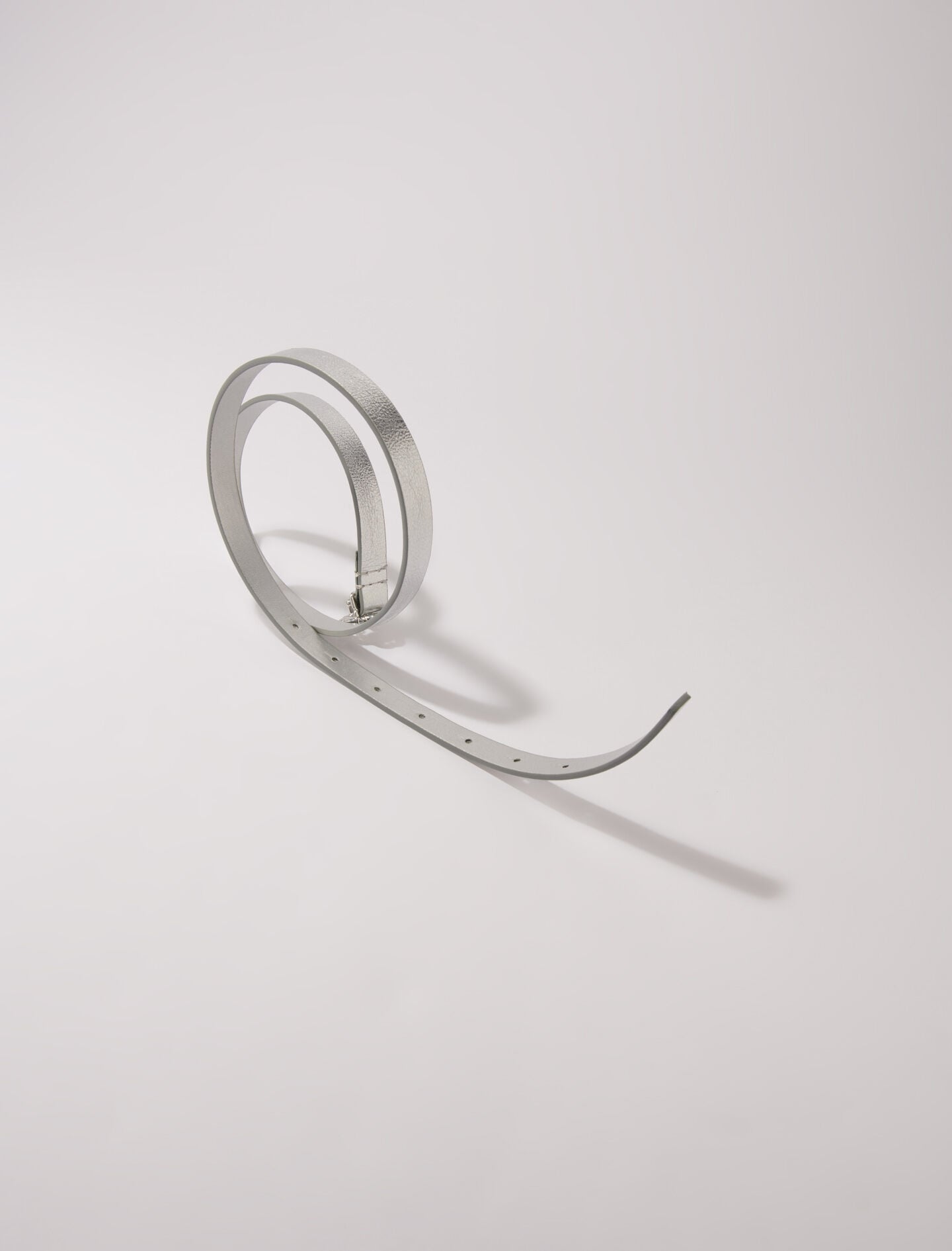 Maje On Sale / Slim belt with Clover buckle