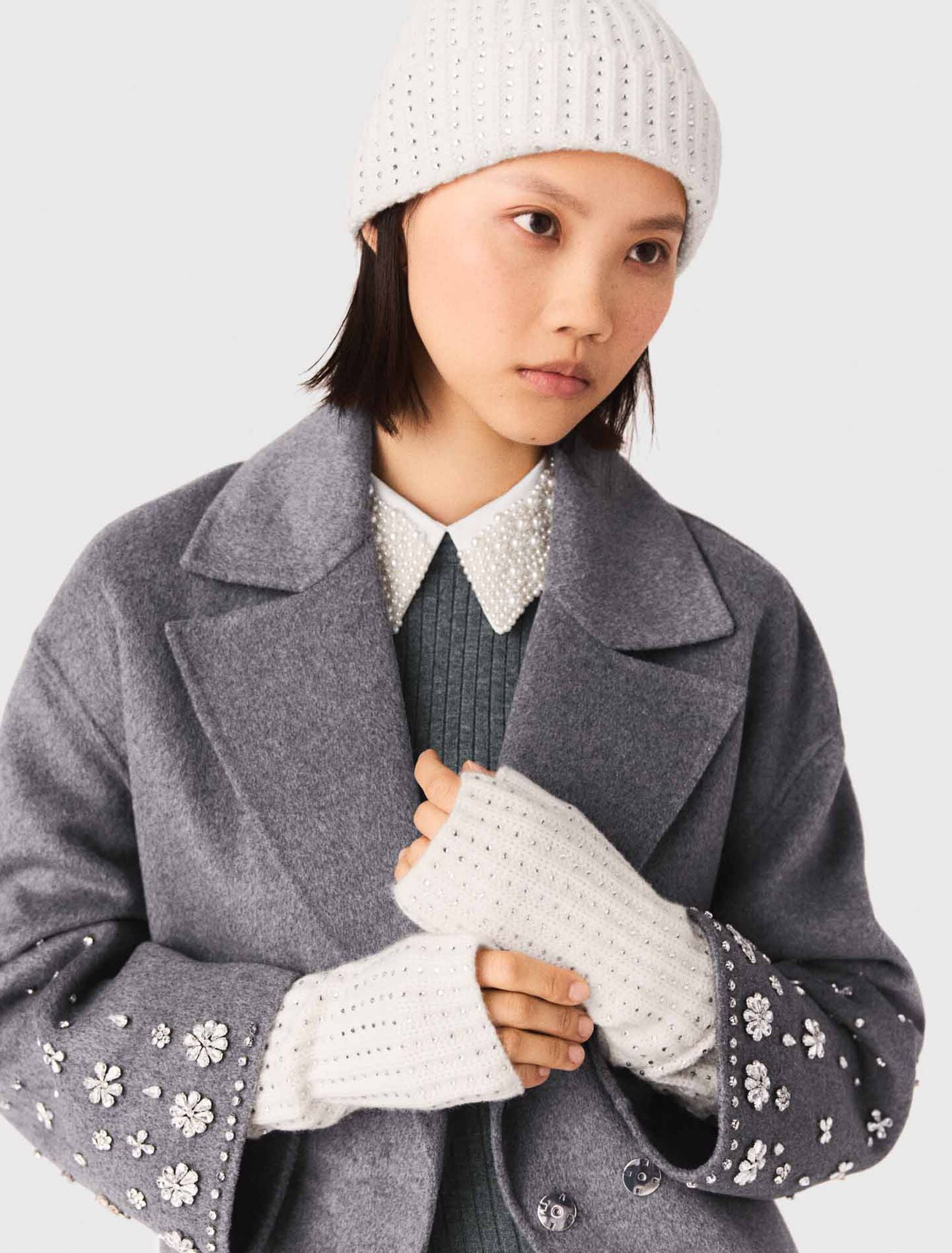 Maje New / Wool and rhinestone hat