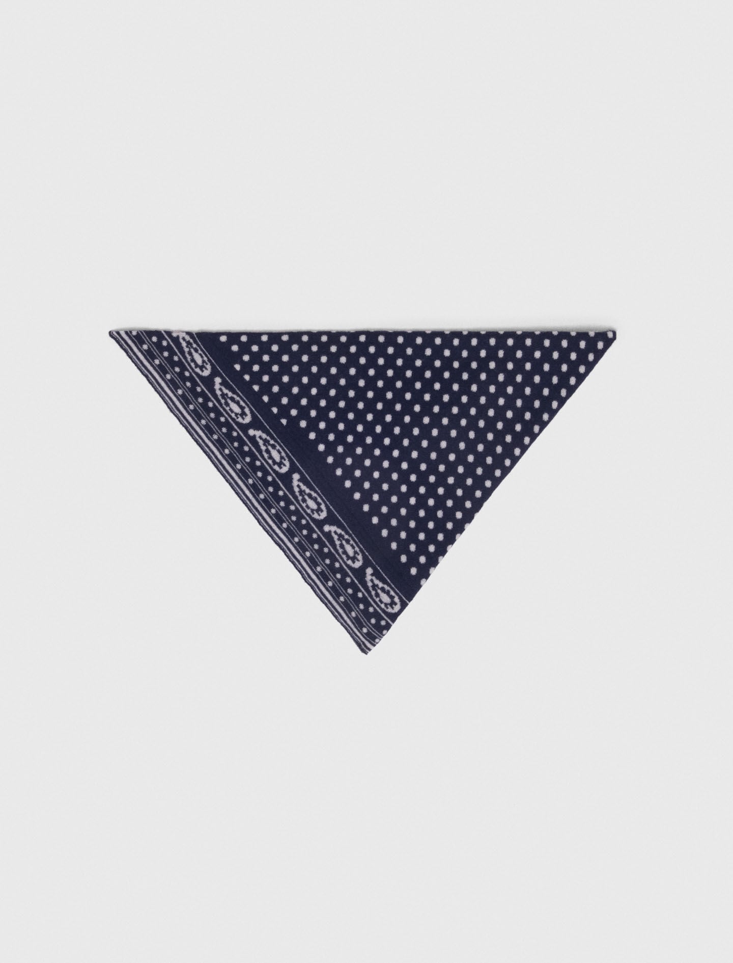 Maje Online / Reversible wool and cashmere scarf