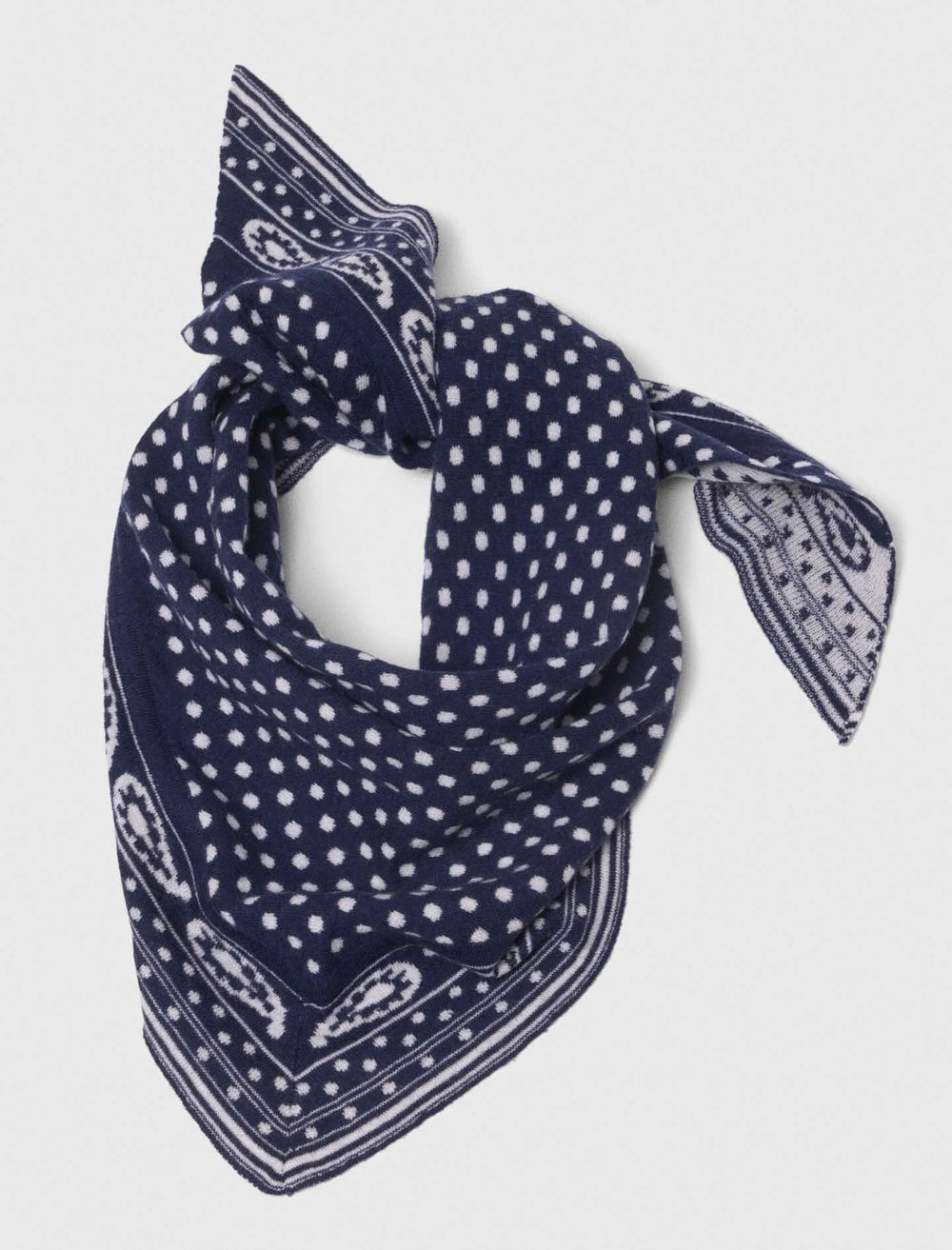 Maje Online / Reversible wool and cashmere scarf