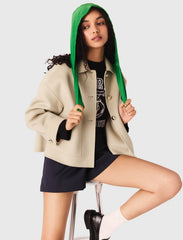 Maje Shop / Tie-up waterproof hood