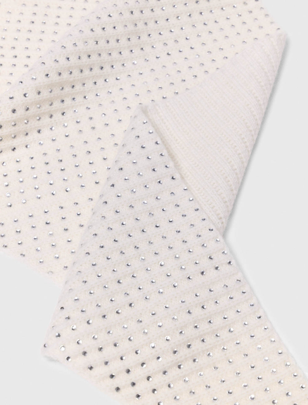 Maje New / Rhinestone wool triangle scarf