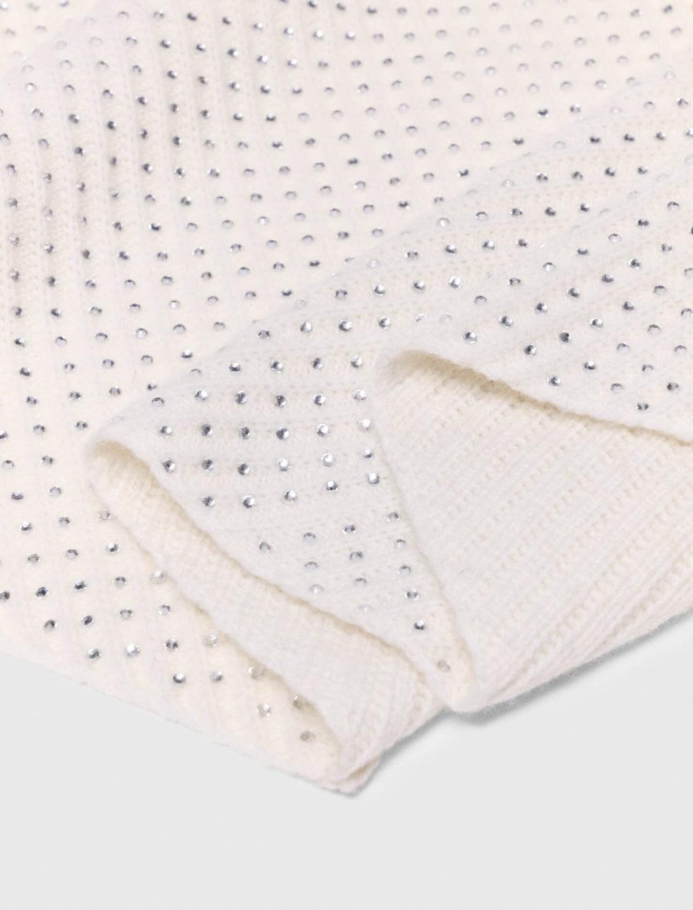 Maje New / Rhinestone wool triangle scarf