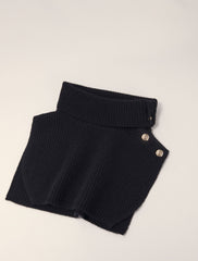 Maje Discount / Button-up wool mix collar wrap
